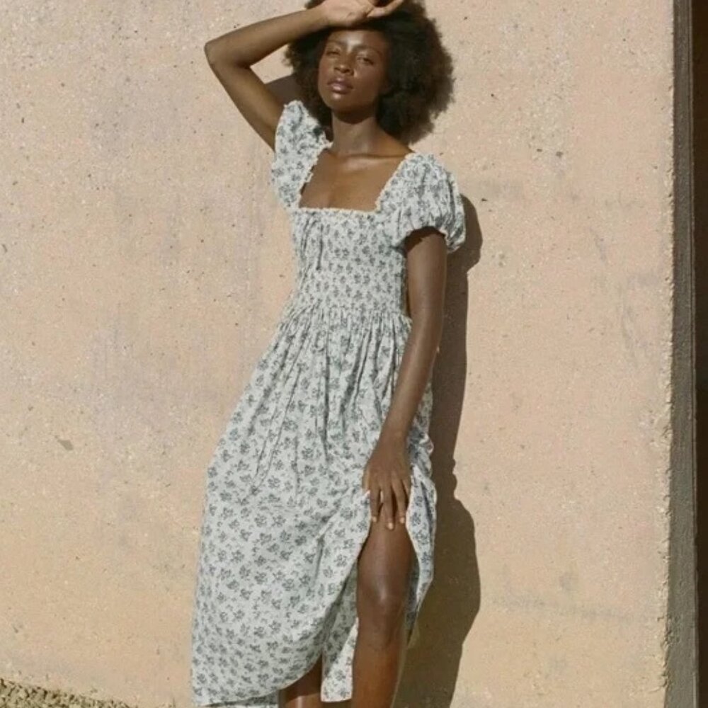 Dôen Stanza Dress in Songbird Toile